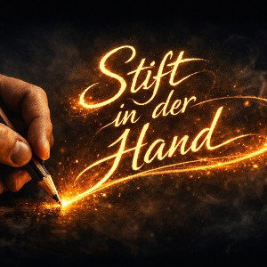 Stift in der Hand