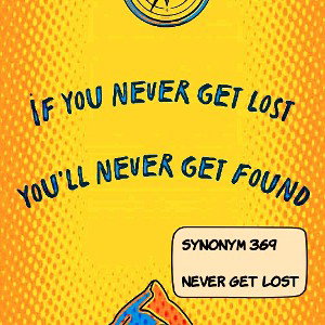 I was lost/ Now Im found/ Am I here/ no I'm not/ I can disappear/ And I can show up/ I have never been lost/ what is lif
