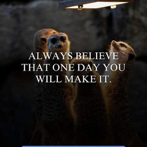 Never give up