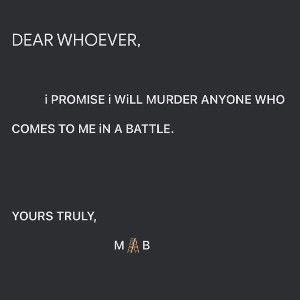 DEAR WHOEVER - Freestyle