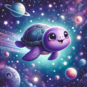 THE PURPLE SPACE TURTLE