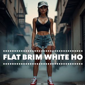 Flat Brim White Ho