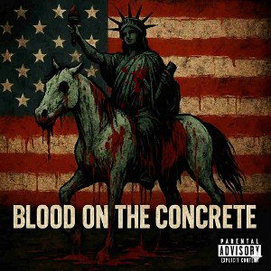 blood on the concrete