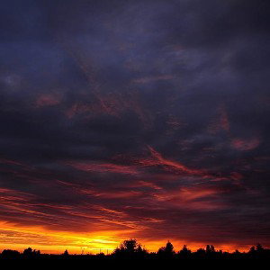 Clouds on Fire