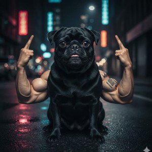 blacked out
