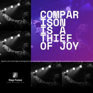 Comparison is a thief of joy