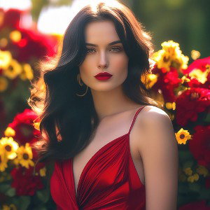 Она улыбнется