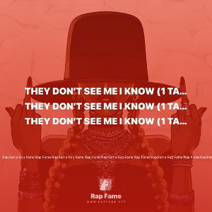 They don’t see me I know (1 take)