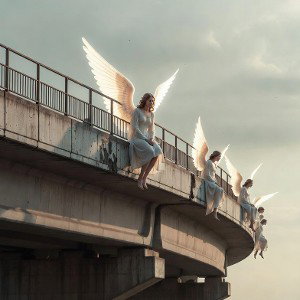 Angels On The Overpass By Wraks1