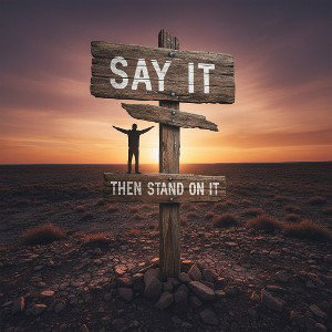 Say It, Then Stand On It