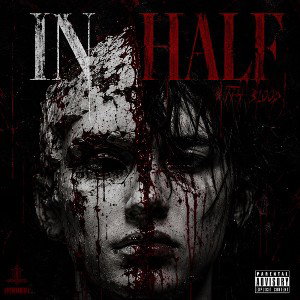 in half 