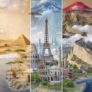 from Africa to (Europe and Asia)