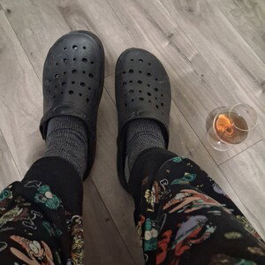 on my feet