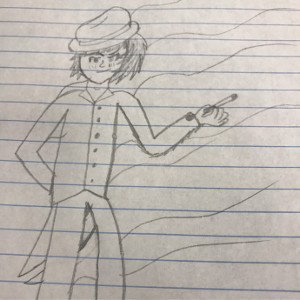 The man in smoke