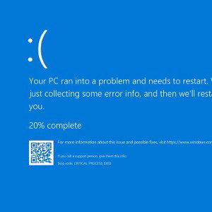 blue screen