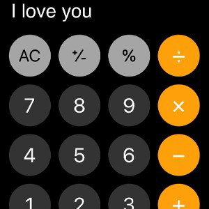 I love you 