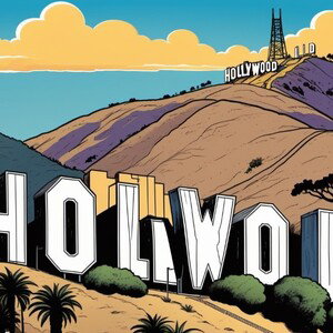Hollywood hills