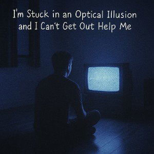 I'm stuck in an optical illusion and I can't get out help me