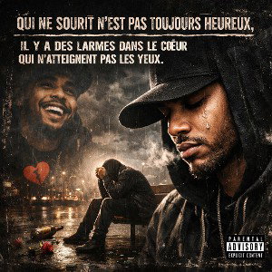 Qui sourit n'est pas toujours heureux...Il   y'a des larmes dans le cœur qui n'atteignent pas les yeux😶💧🖤