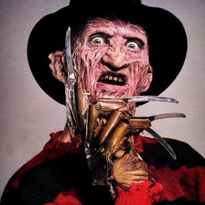 Freddy Krueger with a Luger