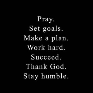 BLESSINGS AND GOALS 