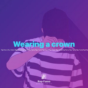 Wearing a crown 