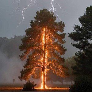 burning trees
