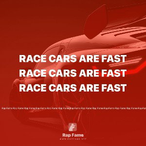 race cars are fast 