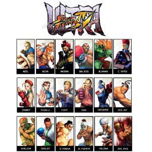 RYU, KEN MASTER, CHUN-LI, AKUMA
