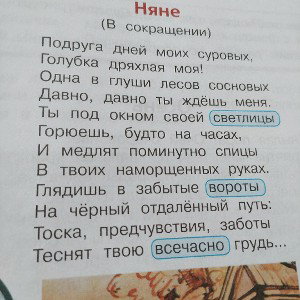 няне 