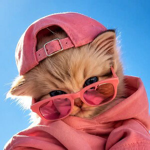 Glamorous kitty