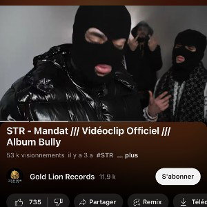STR - Mandat  Vidéoclip Officiel  Album Bully 2