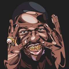 Yaa yaa they say I couldn’t tack away five-year-old in a daycare center but I did it grimace shake in the Ohio baby gran