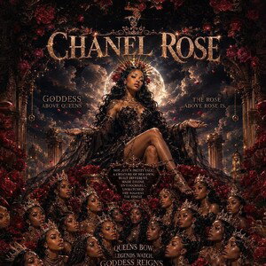 Chanel Rose Goddess  above Queens