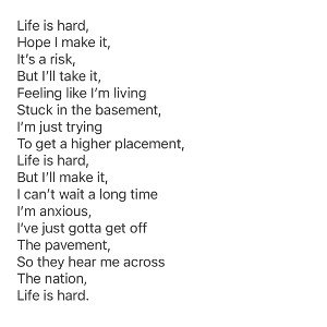 life is hard