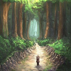 path in the forest 