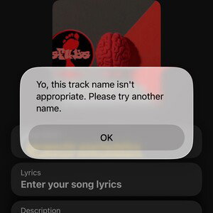 The title of this song isn’t appropriate apparently