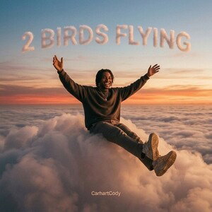 2 BIRDS FLYING