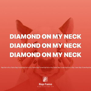Diamond on my neck 