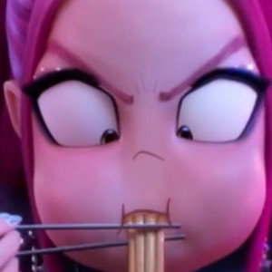 Choog arrived at snow Yaey but he go meep meep he luv dinosaur (K-pop demon hunter fan is Choog)