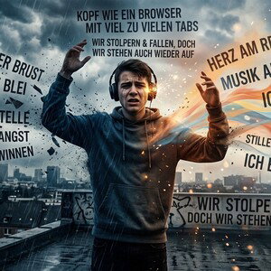 ​Gedanken schlagen wilde Haken, es herrscht Dauersturm in meiner Brust