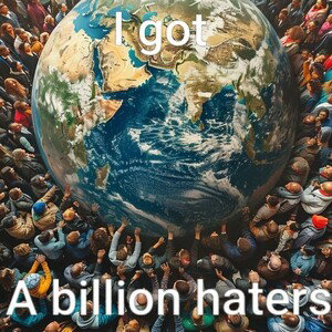 I got a billion haters 