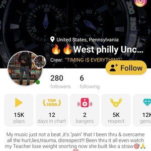 @West philly Unc187 diss 1