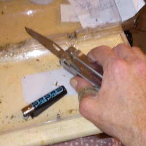 l'arme dans la main larme dans l'œil 