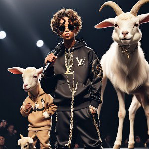 At work with the GOAT's