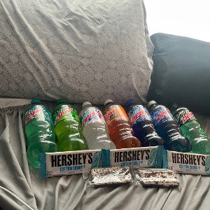 Mountain Dew, candy brownies