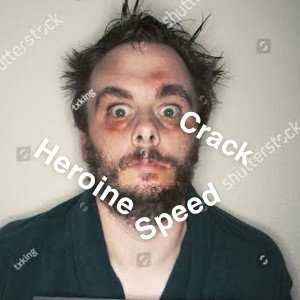Junkie on the drugs 