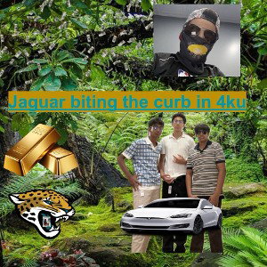 Jaguar biting the curb in 4ku 