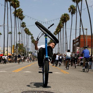riding my bike 