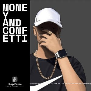 money and confetti